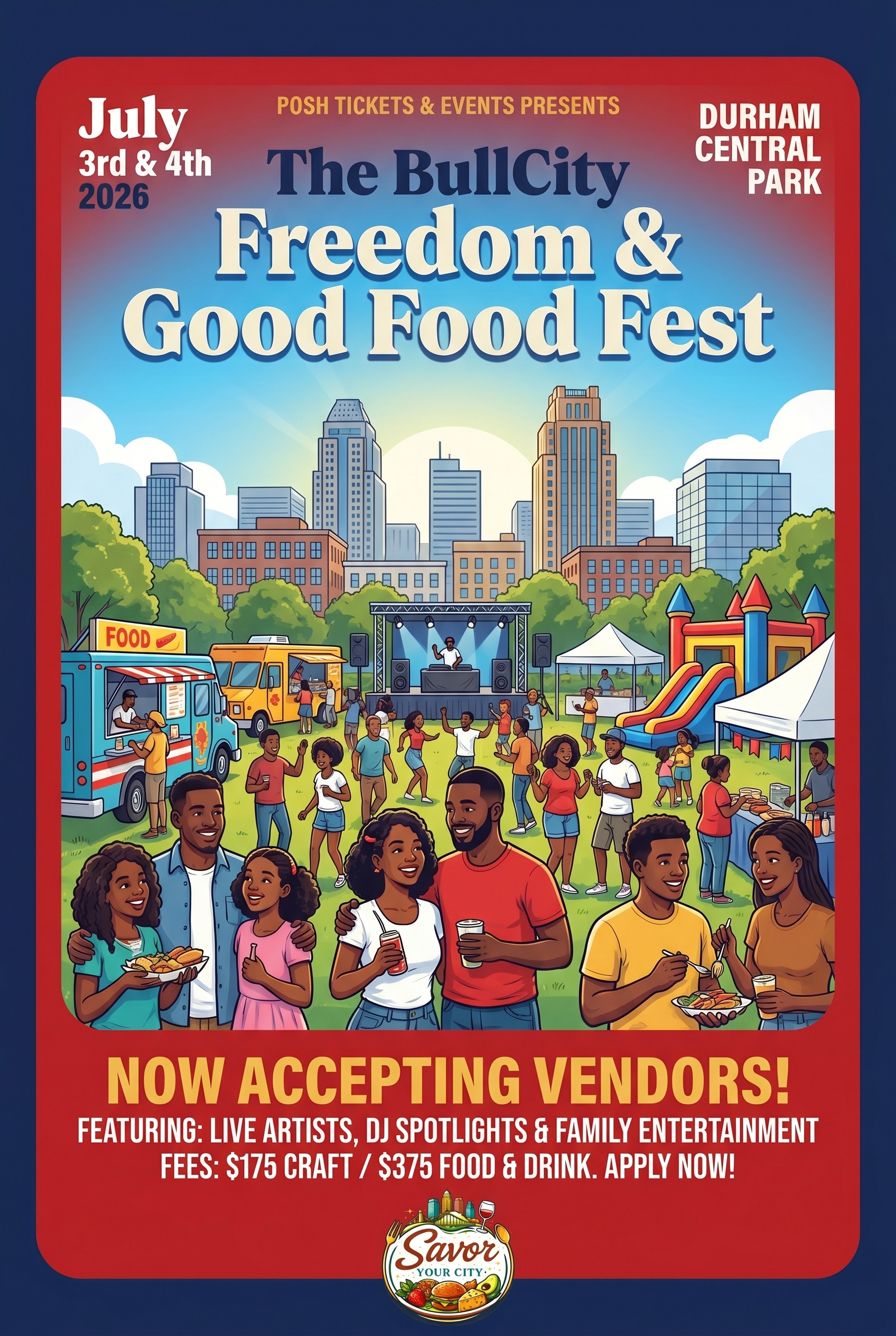 3-4th The BullCity Freedom & Good Food Fest